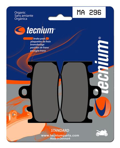 Plaquettes de freins Tecnium route organique - MA296 Ref : TE00611A / 1022467 