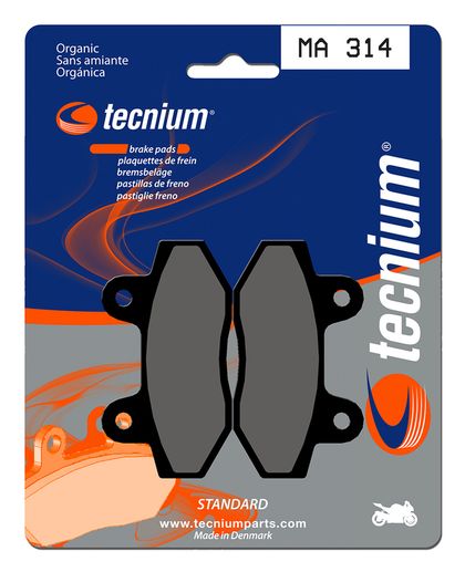 Plaquettes de freins Tecnium route organique - MA314 Ref : TE00617A / 1022475 