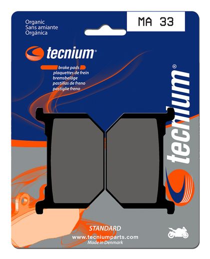 Plaquettes de freins Tecnium route organique - MA33 Ref : TE00619A / 1022481 
