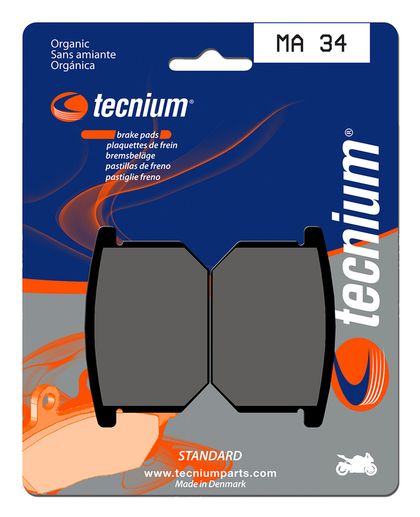 Plaquettes de freins Tecnium route organique - MA34 Ref : TE00621A / 1022484 