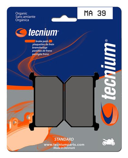 Plaquettes de freins Tecnium route organique - MA39 Ref : TE00631A / 1022501 