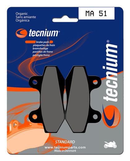 Plaquettes de freins Tecnium route organique - MA51 Ref : TE00649A / 1022524 