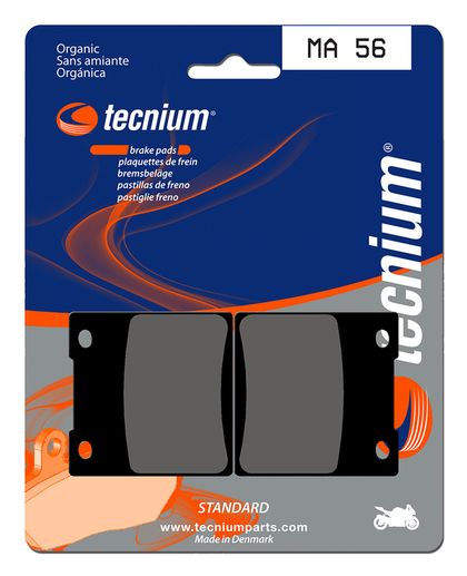 Plaquettes de freins Tecnium route organique - MA56 Ref : TE00654A / 1022529 