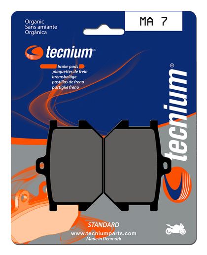 Plaquettes de freins Tecnium route organique - MA7 Ref : TE00659A / 1022538 