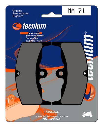 Plaquettes de freins Tecnium route organique - MA71 Ref : TE00661A / 1022540 