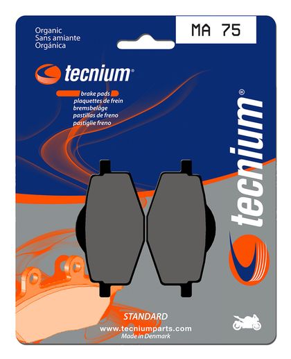 Plaquettes de freins Tecnium route organique - MA75 Ref : TE00664A / 1022543 