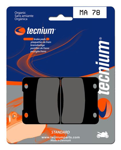 Plaquettes de freins Tecnium route organique - MA78 Ref : TE00665A / 1022546 