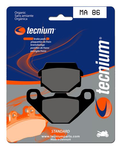 Plaquettes de freins Tecnium route organique - MA86 Ref : TE00672A / 1022555 