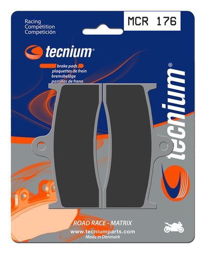 Plaquettes de freins Tecnium Racing métal fritté carbone - MCR176 Ref : TE00683A / 1022577 