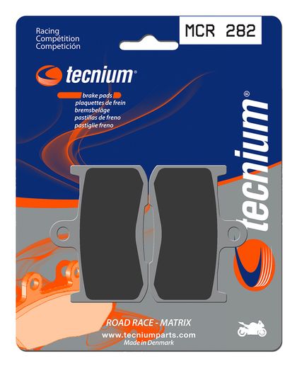 Plaquettes de freins Tecnium Racing métal fritté carbone - MCR282 Ref : TE00687A / 1022588 