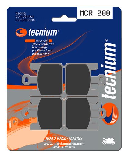 Plaquettes de freins Tecnium Racing métal fritté carbone - MCR288 Ref : TE00688A / 1022590 