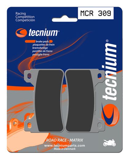 Plaquettes de freins Tecnium Racing métal fritté carbone - MCR309 Ref : TE00690A / 1022593 