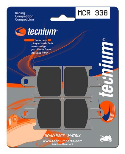 Plaquettes de freins Tecnium Racing métal fritté carbone - MCR338 Ref : TE00691A / 1022594 