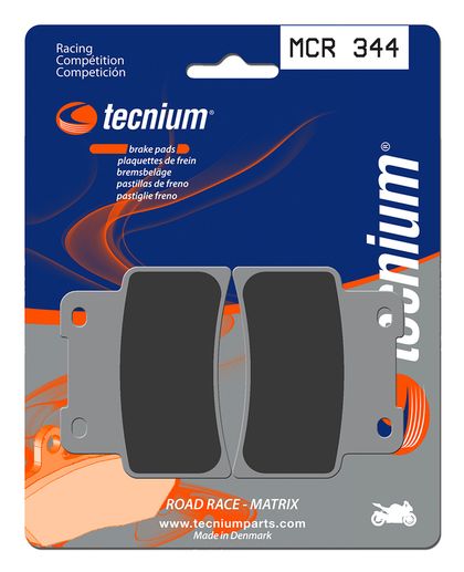 Plaquettes de freins Tecnium Racing métal fritté carbone - MCR344 Ref : TE00695A / 1022598 