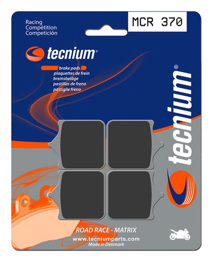Plaquettes de freins Tecnium Racing métal fritté carbone - MCR370 Ref : TE00697A / 1022601 