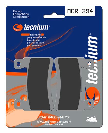 Plaquettes de freins Tecnium Racing métal fritté carbone - MCR394 Ref : TE00698A / 1022603 