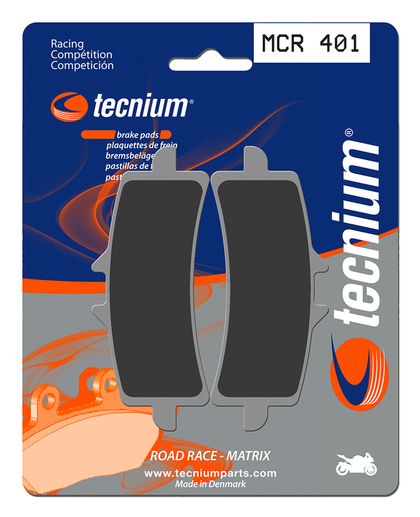 Plaquettes de freins Tecnium Racing métal fritté carbone - MCR401