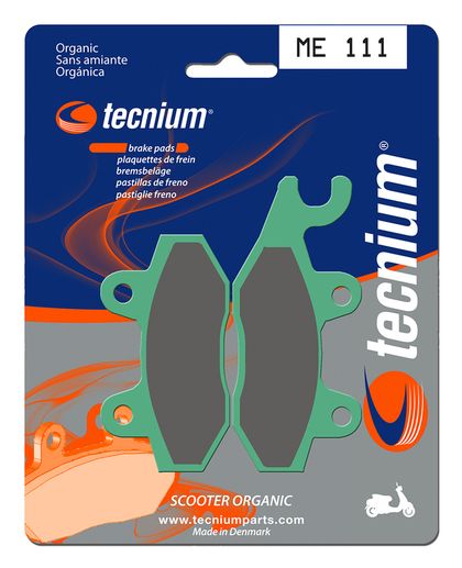 Plaquettes de freins Tecnium Scooter organique - ME111 Ref : TE00700A / 1022610 