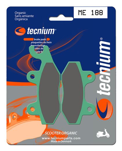 Plaquettes de freins Tecnium Scooter organique - ME188 Ref : TE00712A / 1022628 
