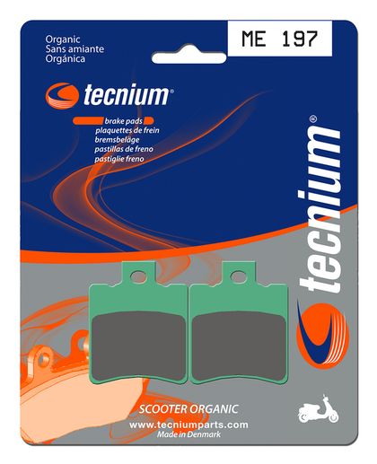 Plaquettes de freins Tecnium Scooter organique - ME197 Ref : TE00717A / 1022634 