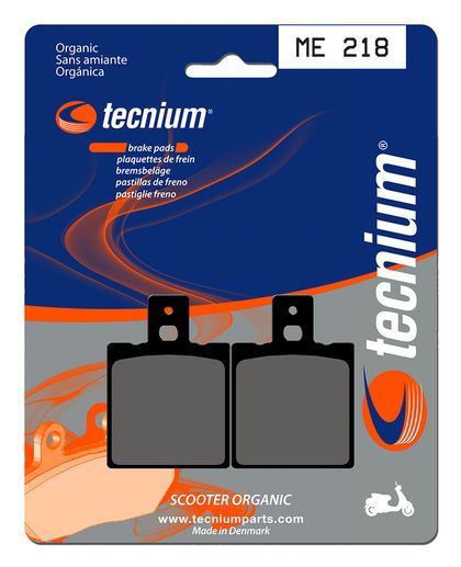 Plaquettes de freins Tecnium Scooter organique - ME218
