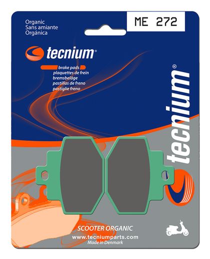 Plaquettes de freins Tecnium Scooter organique - ME272 Ref : TE00734A / 1022660 