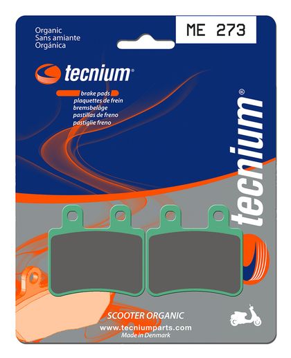 Plaquettes de freins Tecnium Scooter organique - ME273 Ref : TE00735A / 1022661 