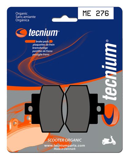 Plaquettes de freins Tecnium Scooter organique - ME276
