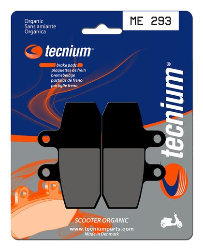Plaquettes de freins Tecnium Scooter organique - ME293 Ref : TE00743A / 1022670 APRILIA 500 ATLANTIC/ARRECIFE 500 - 2002 - 2005