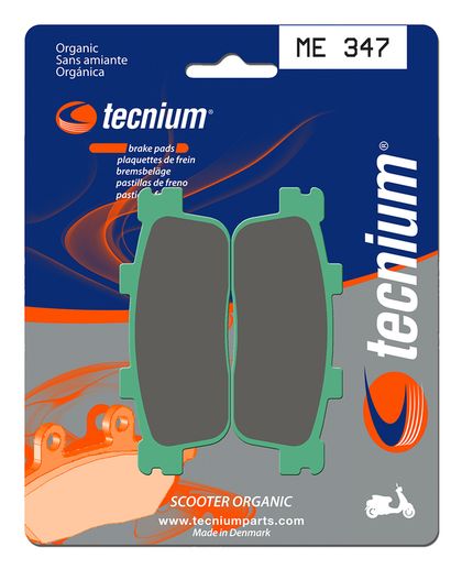 Plaquettes de freins Tecnium Scooter organique - ME347 Ref : TE00752A / 1022684 