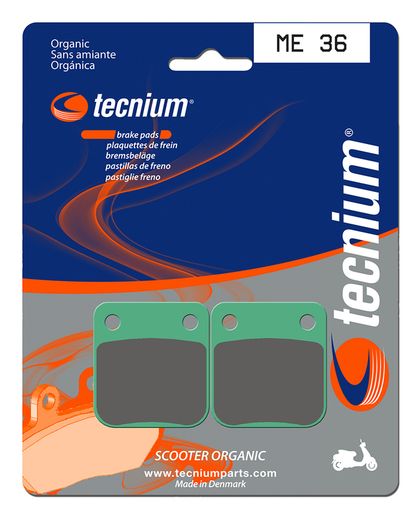 Plaquettes de freins Tecnium Scooter organique - ME36 Ref : TE00753A / 1022686 