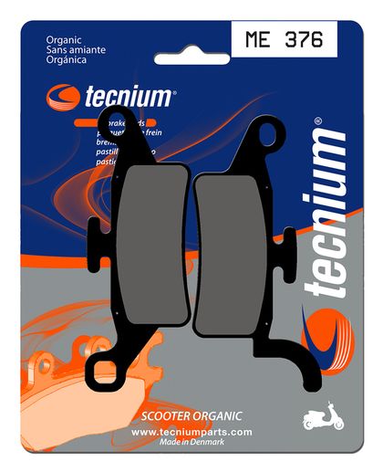 Plaquettes de freins Tecnium Scooter organique - ME376 Ref : TE00756A / 1022694 