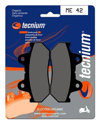 Plaquettes de freins Tecnium Scooter organique - ME42 Ref : TE00760A / 1022701 