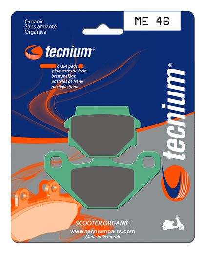 Plaquettes de freins Tecnium Scooter organique - ME46 Ref : TE00767A / 1022706 