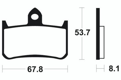 Pastiglie freni Tecnium Pastiglie freno MF122 composto sinterizzato