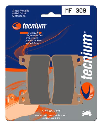Plaquettes de freins Tecnium Performance métal fritté - MF309 Ref : TE00820A / 1022769 