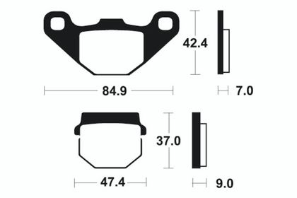 Tecnium MX/Quad Sintermetall - MO44 Bremsbeläge