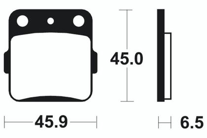 Plaquettes de freins Tecnium MX/Quad métal fritté - MO84