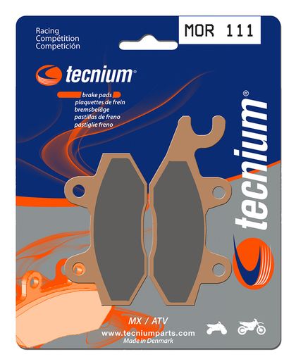 Plaquettes de freins Tecnium Racing MX/Quad métal fritté - MOR111 Ref : TE00910A / 1022944 