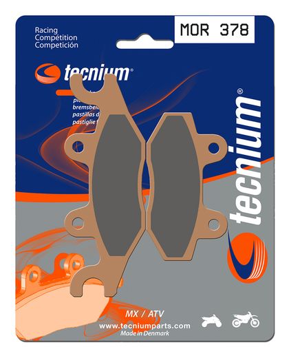 Pastillas de freno Tecnium MOR378 Sinterizadas racing Ref : TE00924A / 1023001 TGB 125 X-MOTION 125 - 2008 - 2012