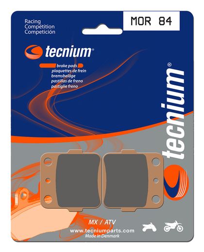Plaquettes de freins Tecnium Racing MX/Quad métal fritté - MOR84 Ref : TE00933A / 1023027 