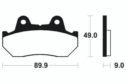 Plaquettes de freins Tecnium Performance métal fritté - MR72