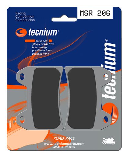 Plaquettes de freins Tecnium Racing métal fritté - MSR206 Ref : TE01000A / 1023157 