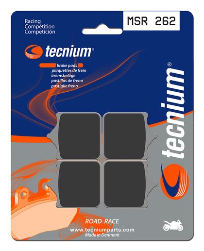 Plaquettes de freins Tecnium Racing métal fritté - MSR262 Ref : TE01001A / 1023159 