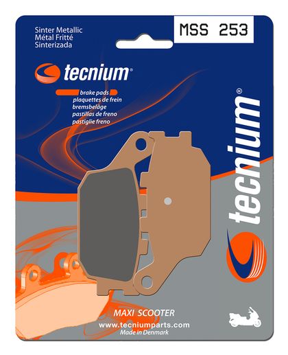 Plaquettes de freins Tecnium Maxi Scooter métal fritté - MSS253 Ref : TE01024A / 1023198 