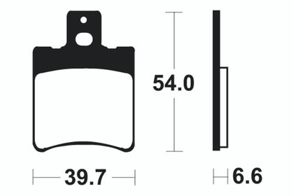 Tecnium Scooter organique - ME167 Brake pads
