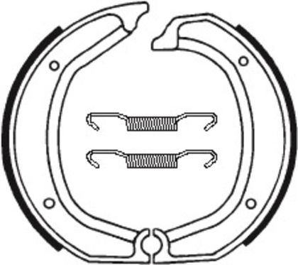 Tecnium Street organique - BA139 Brake shoes
