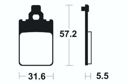 Tecnium Scooter Organic - ME107 Brake pads