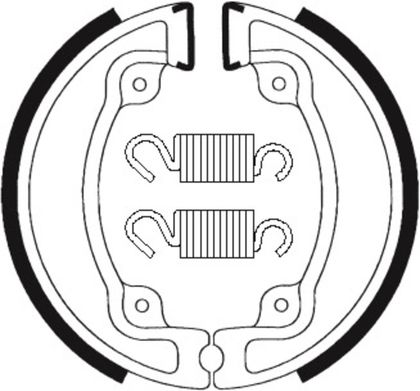 Tecnium Scooter Organische - BA203 Bremsbacken