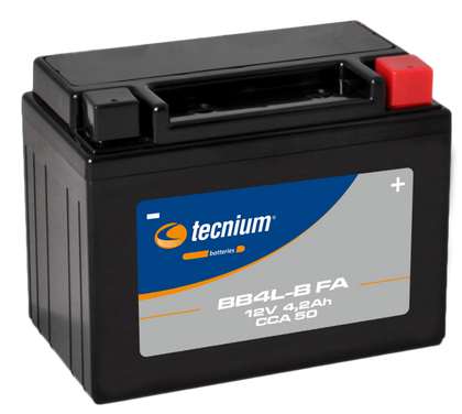Batterie Tecnium sans entretien activé usine - BB4L-B Ref : TE19736A / 1105548 